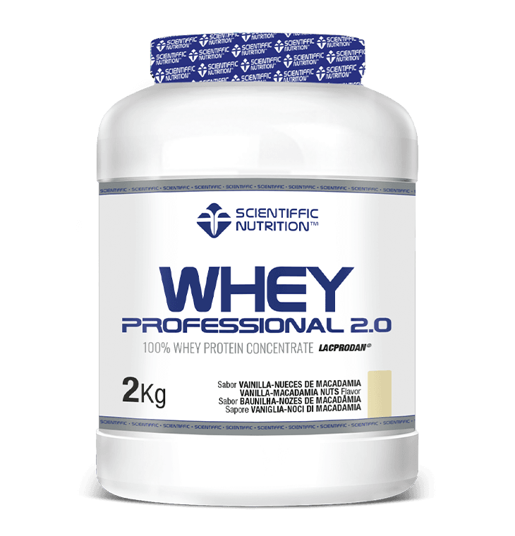 Whey Professional 2.0 Whey Protein: Sabor Vainilla-Nueces de Macadamia · Scientiffic Nutrition · 2 kg