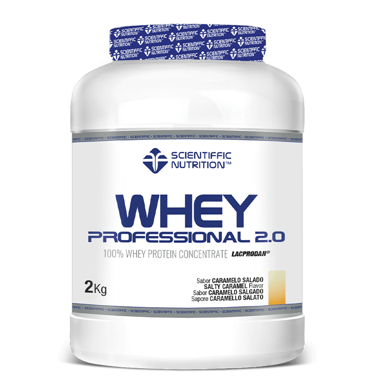 Whey Professional 2.0 Whey Protein: Sabor Caramelo Salado · Scientiffic Nutrition · 2 kg