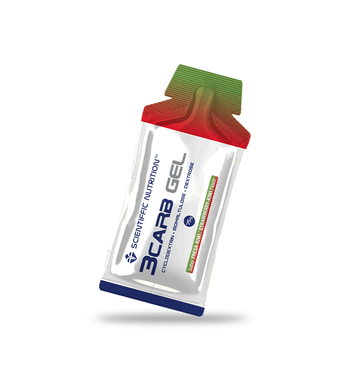 3Carb Gel: Sabor Fresa-Kiwi · Scientiffic Nutrition · 75 gramos