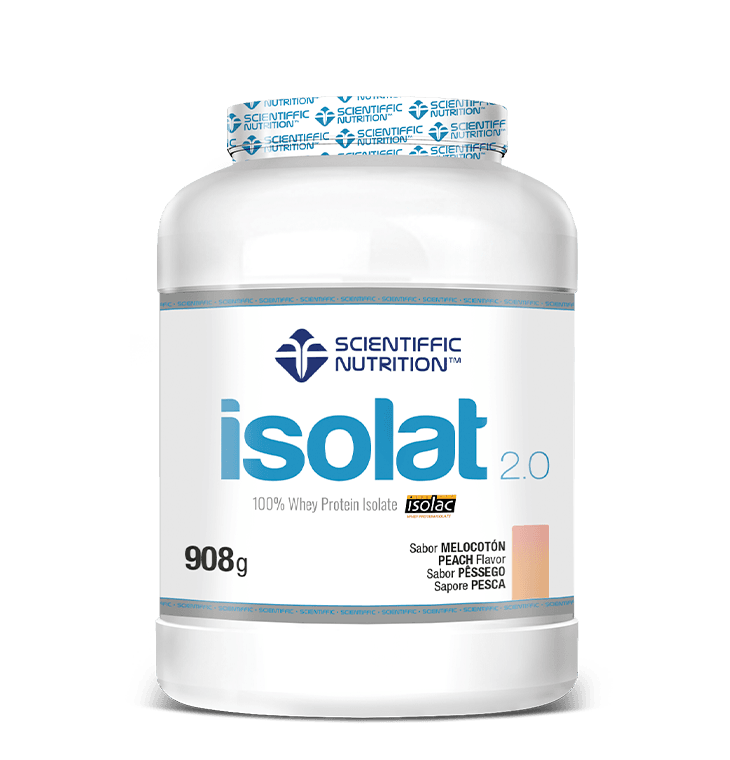 Isolat 2.0 Whey Protein: Sabor Melocotón · Scientiffic Nutrition · 908 gramos