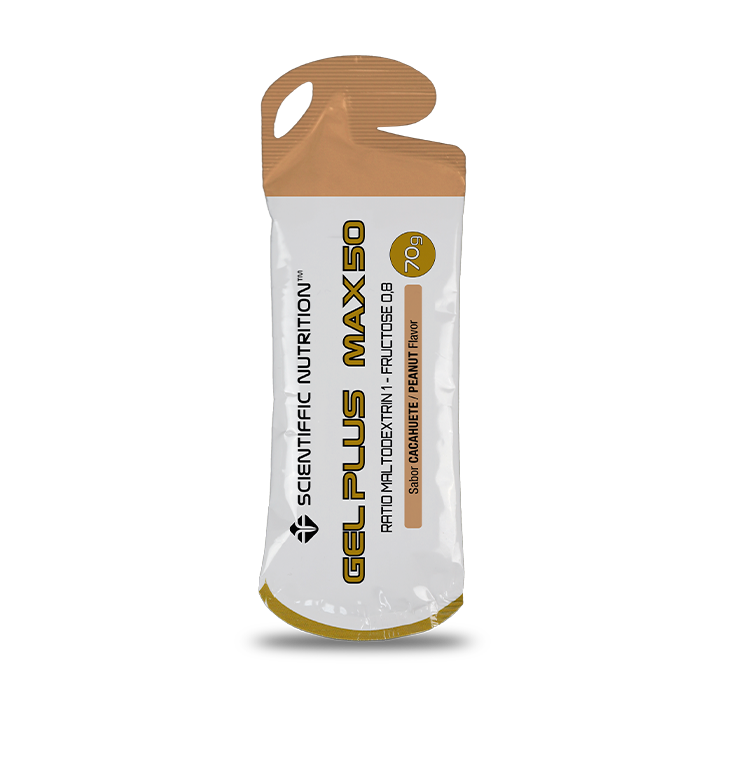 Gel Plus Max 50: Sabor Cacahuete · Scientiffic Nutrition · 70 gramos