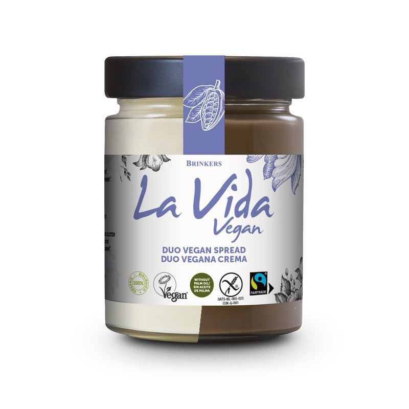 Crema de Chocolate Duo · La Vida Vegan · 270 gramos