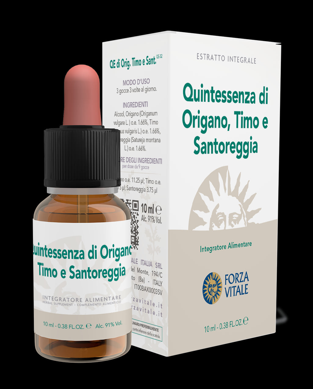 QE Origano-Timo-Santoreggia (Orégano-Tomillo-Ajedrea) · Forza Vitale · 10 ml