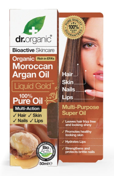 Aceite Puro de Argán · Dr Organic · 50 ml