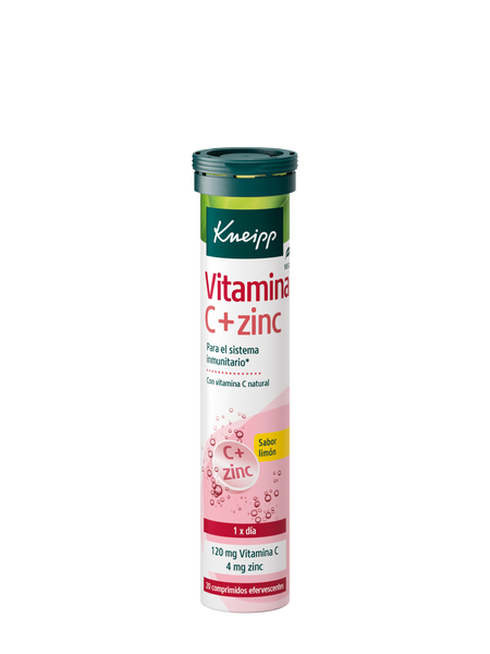 Vitamina C + Zinc · Kneipp · 20 comprimidos efervescentes