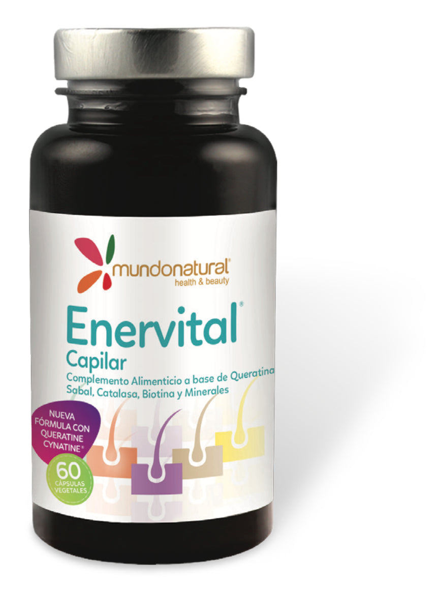 Enervital Capilar · Mundo Natural · 60 cápsulas