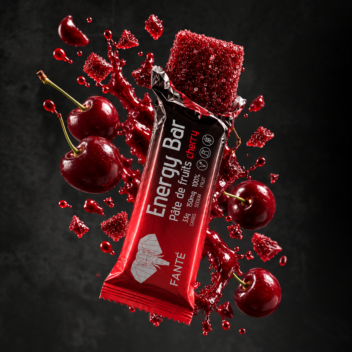 Energy Bar Pâte de Fruit Cereza Fanté 40 g