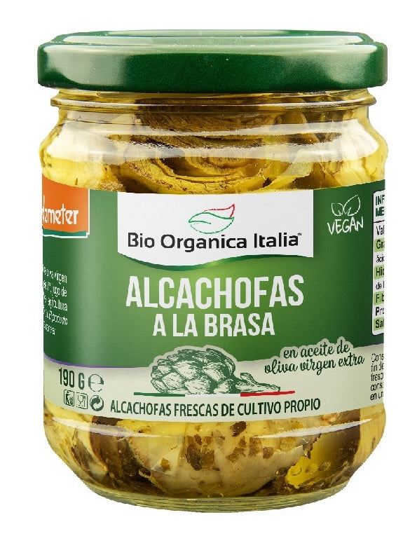 Alcachofas a la Brasa · Bio Organica Italia · 190 gramos