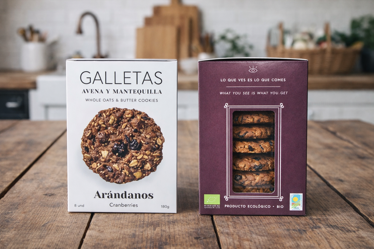 Galletas de Avena y Arándanos · Sierra Eco Foods
