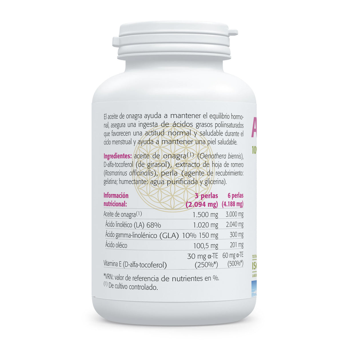 Aceite de Onagra · Sura Vitasan · 90 perlas — modo de uso