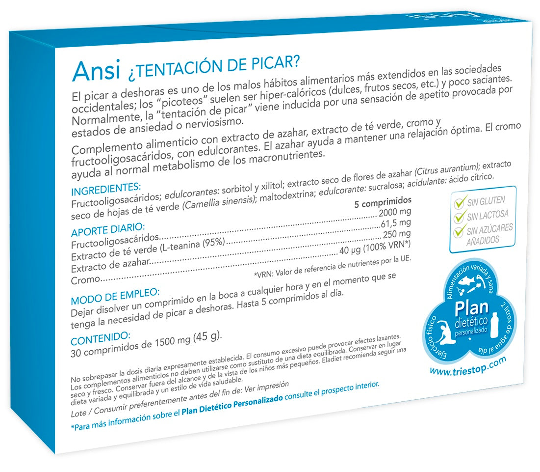Triestop Ansi · Eladiet · 30 comprimidos
