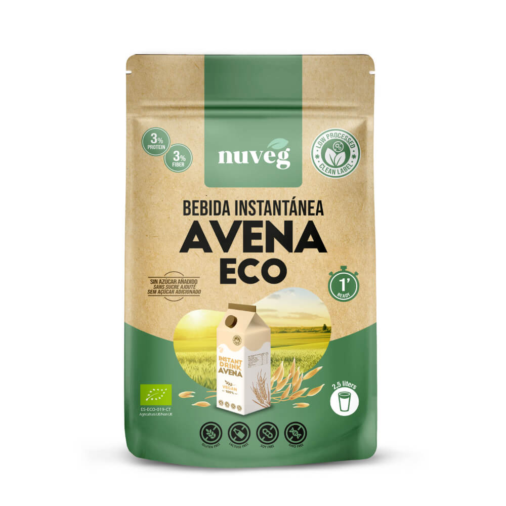 Bebida de Avena Instantánea · Nuveg · 200 gramos