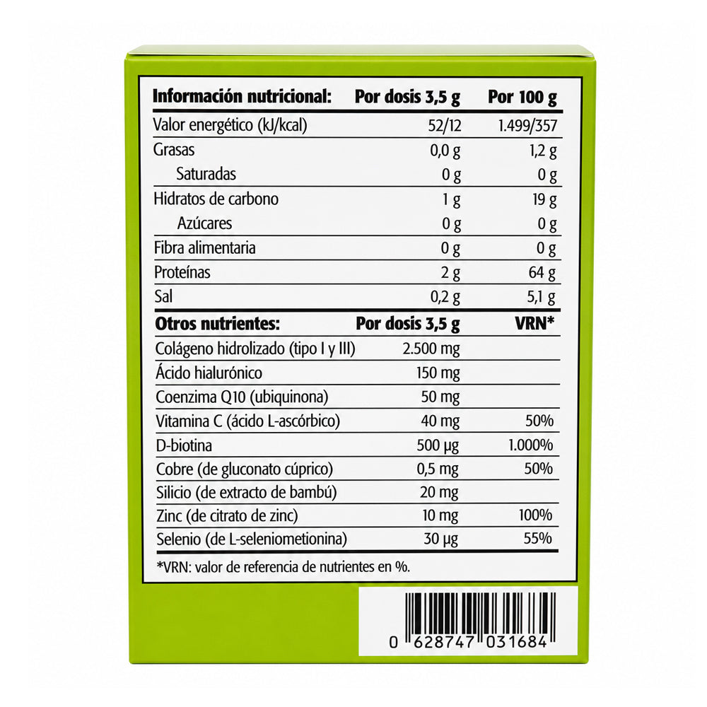Colágeno Max Skin · Sura Vitasan — composición nutricional