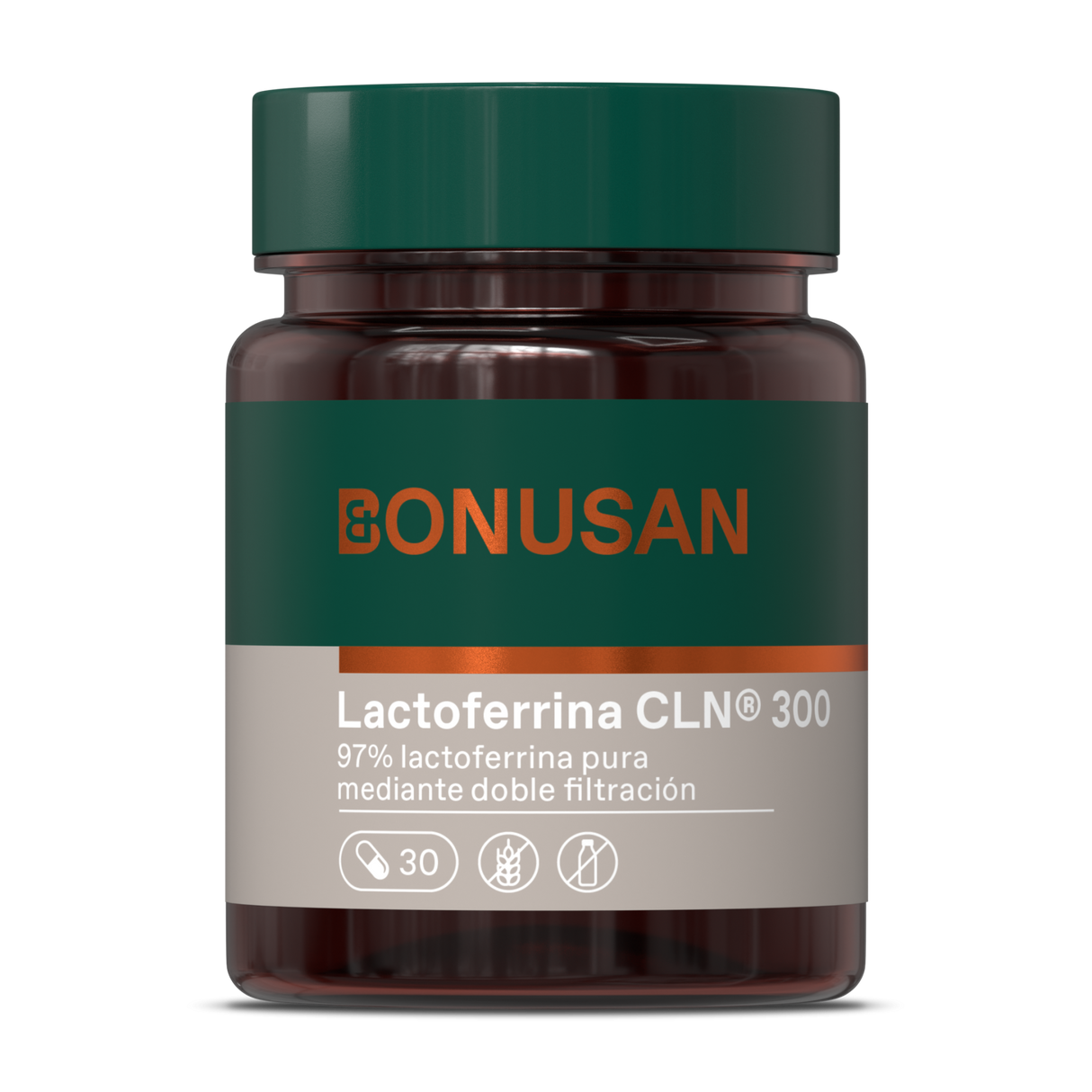 Lactoferrina CLN 300 mg · Bonusan · 30 cápsulas
