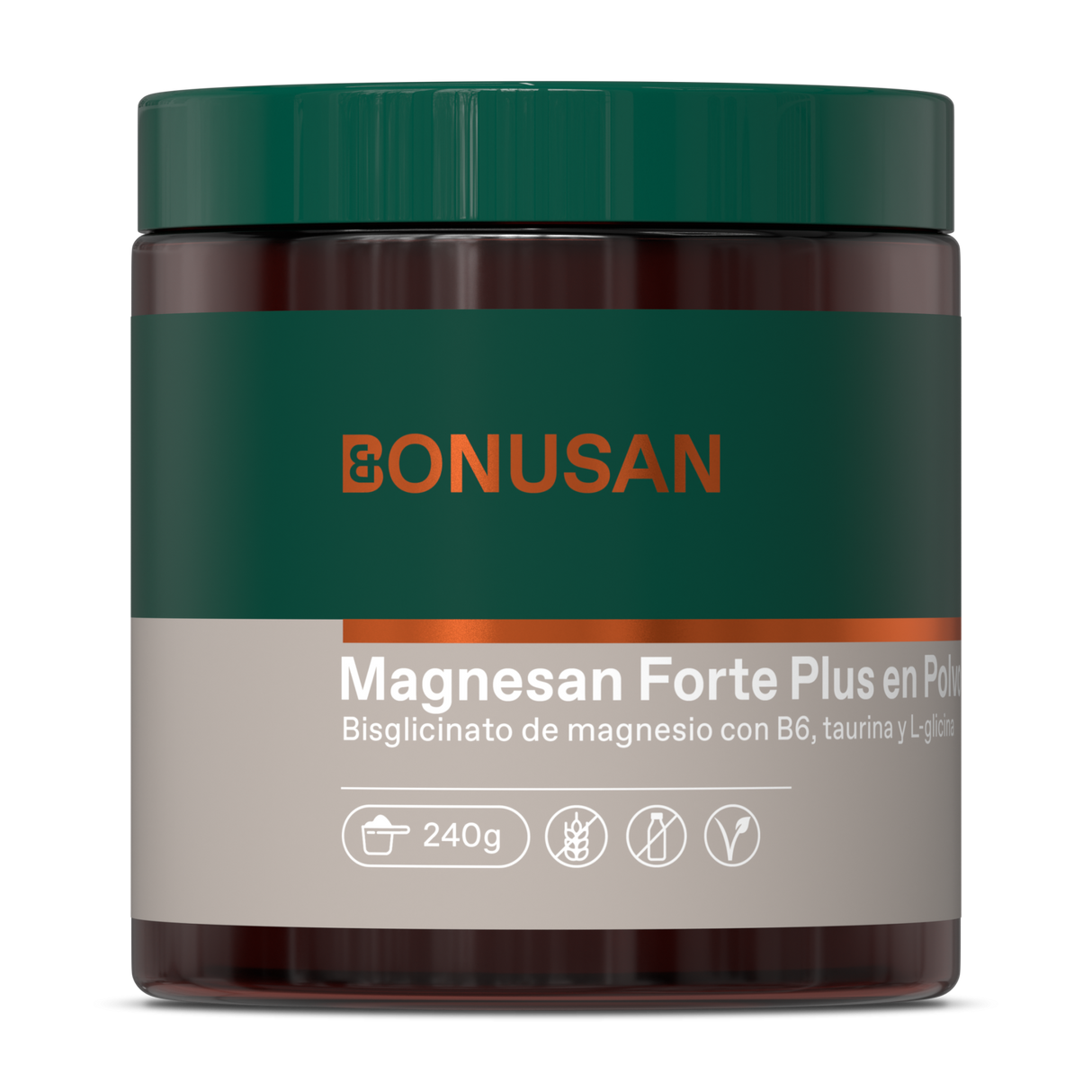 Magnesan Forte Plus Polvo · Bonusan · 240 gramos