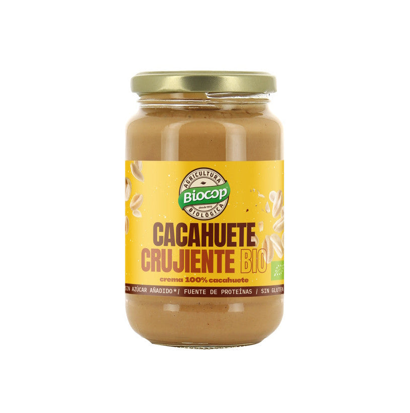Crema de Cacahuetes Crujientes Bio · Biocop · 350 gramos