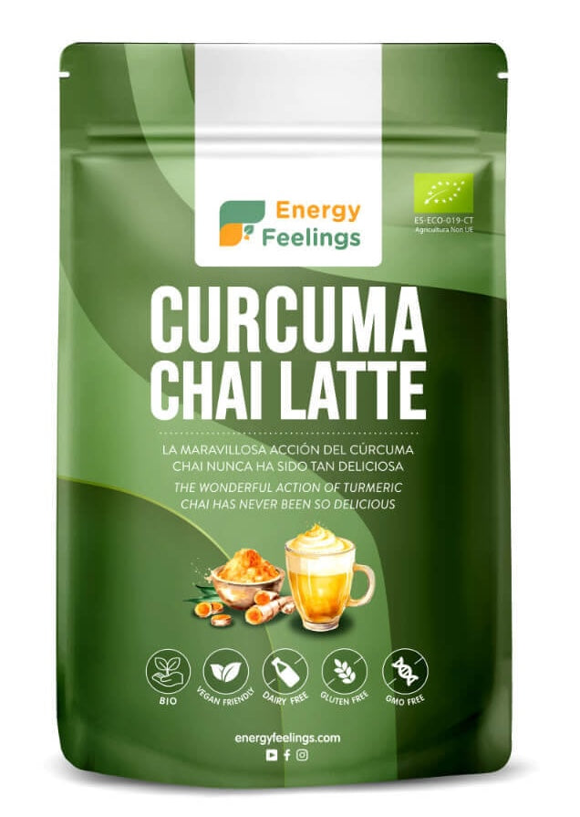 Cúrcuma Chai Latte - Antiinflamatorio Eco · Energy Feelings · 150 gramos