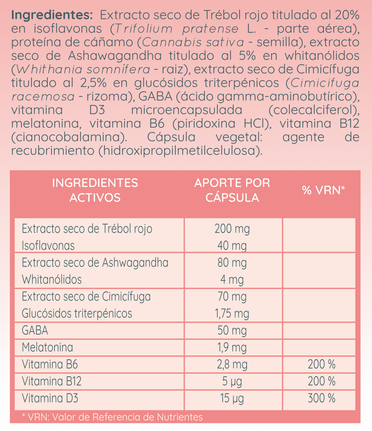 Cannagyn Noche Menopausia · WeBotanix · 45 cápsulas