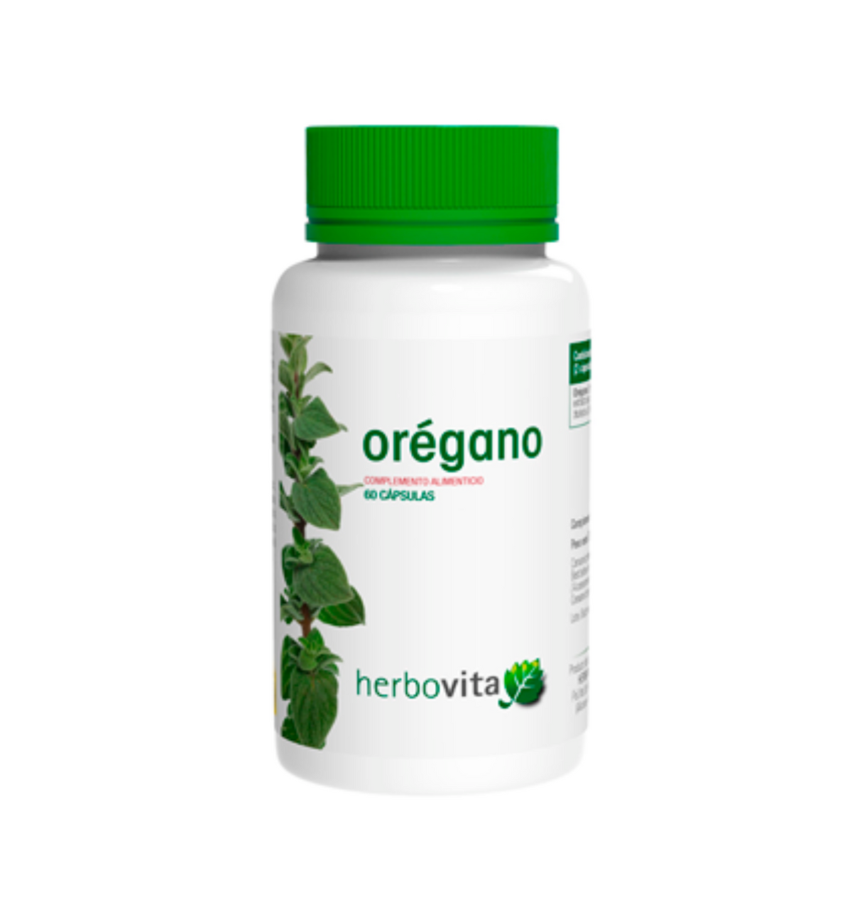 Orégano · Herbovita · 60 cápsulas