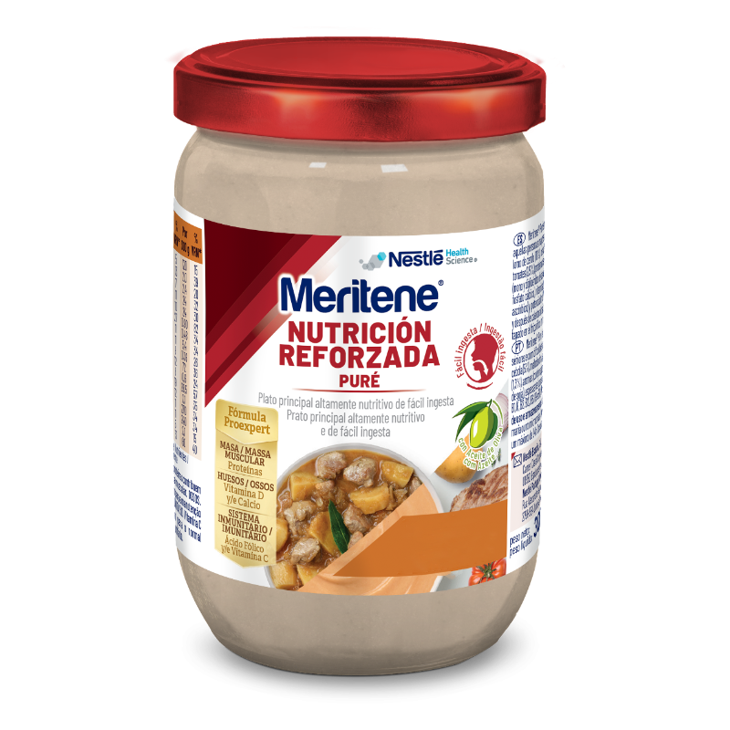 Meritene Puré Guiso de Cerdo con Patatas · Nestlé · 300 gramos