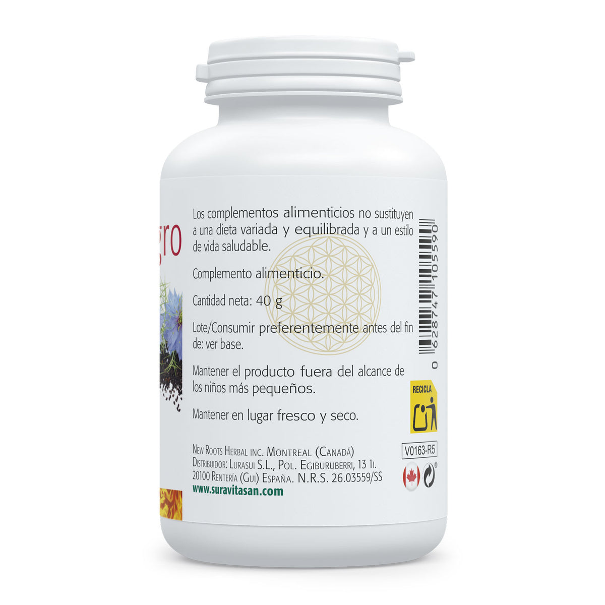 Comino Negro · Sura Vitasan — información nutricional