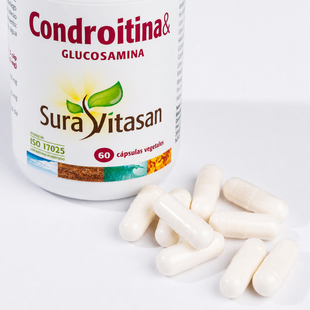 Condroitina & Glucosamina · Sura Vitasan — detalle cápsulas