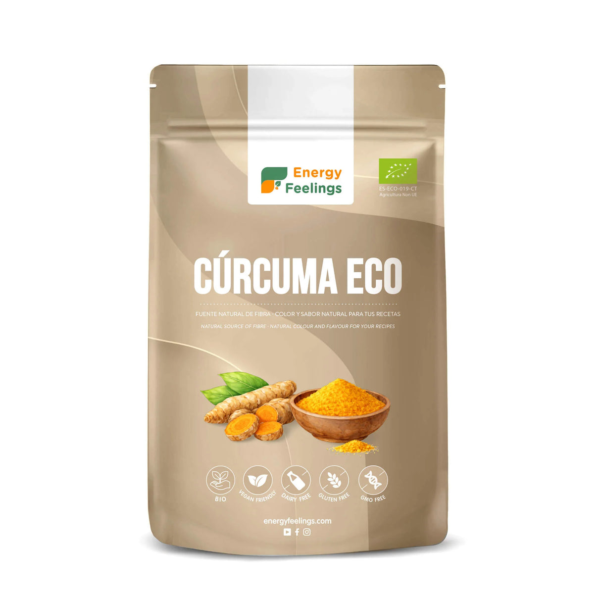 Cúrcuma en Polvo · Energy Feelings · 200 gramos
