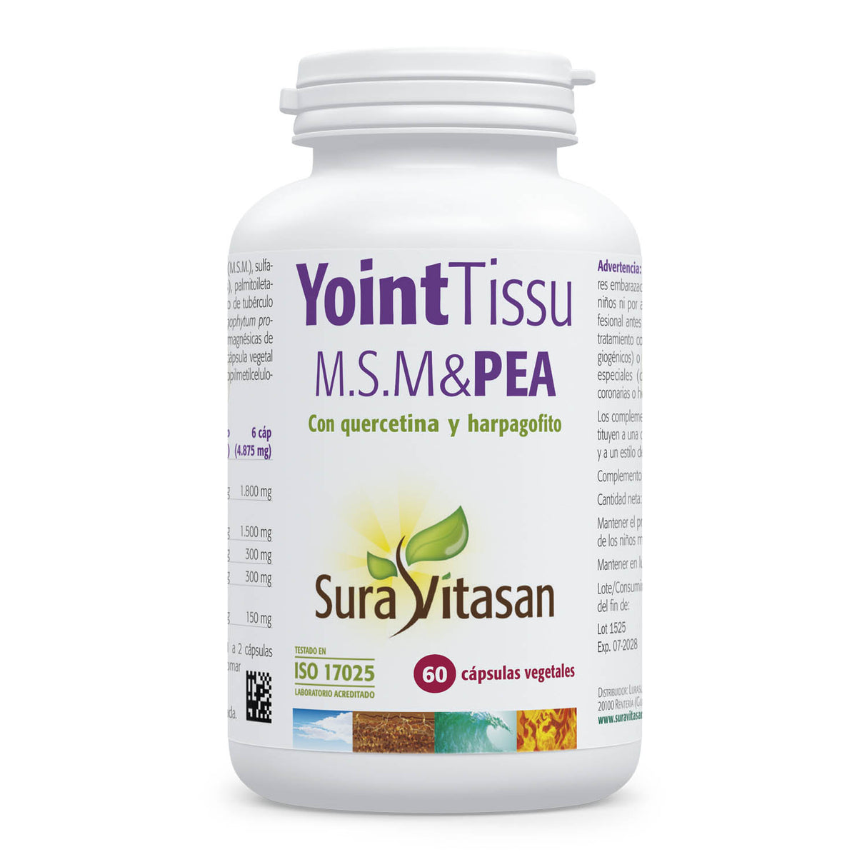 Yoint Tissu, MSM & PEA · Sura Vitasan · 60 cápsulas