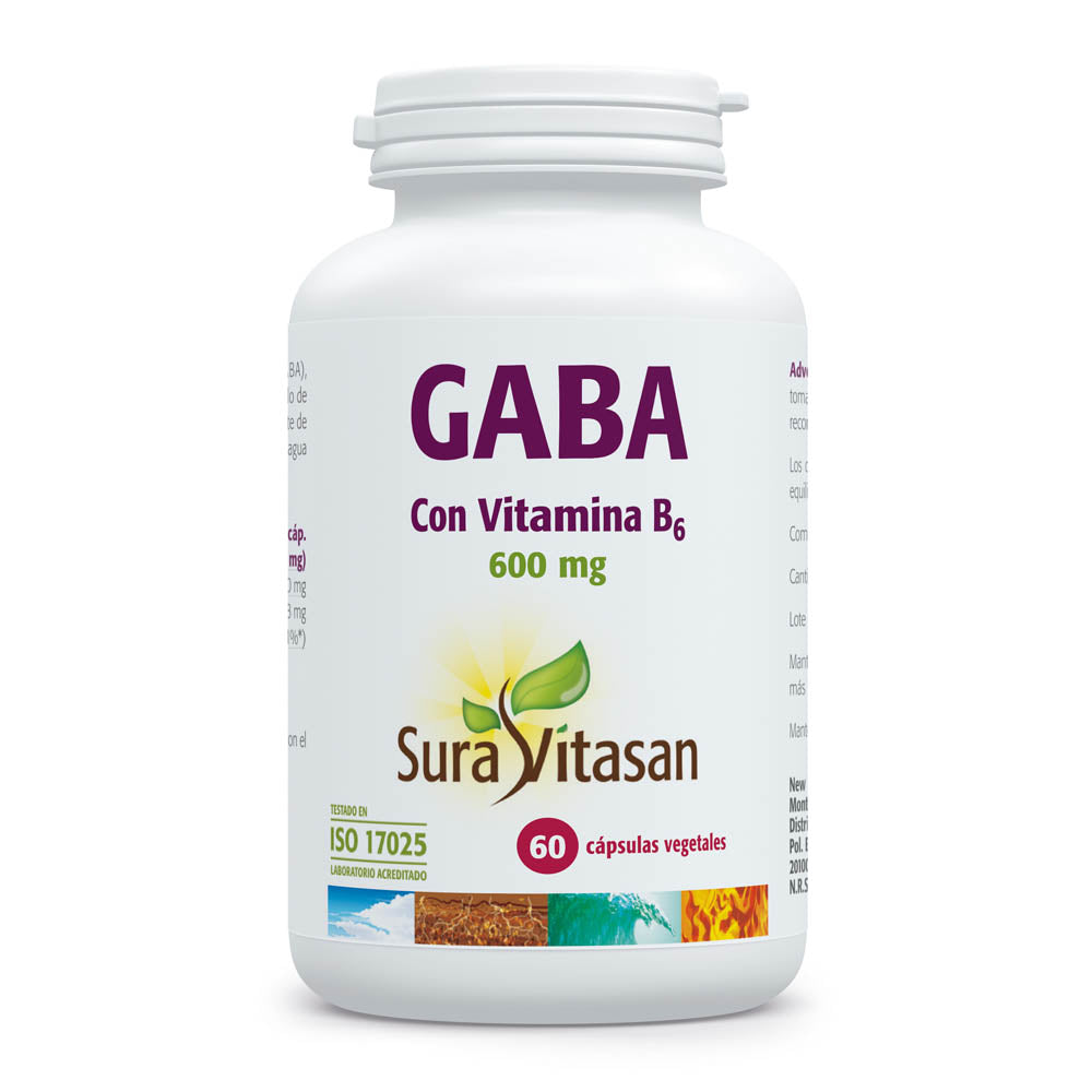 GABA + Vitamina B6 · Sura Vitasan · 60 cápsulas
