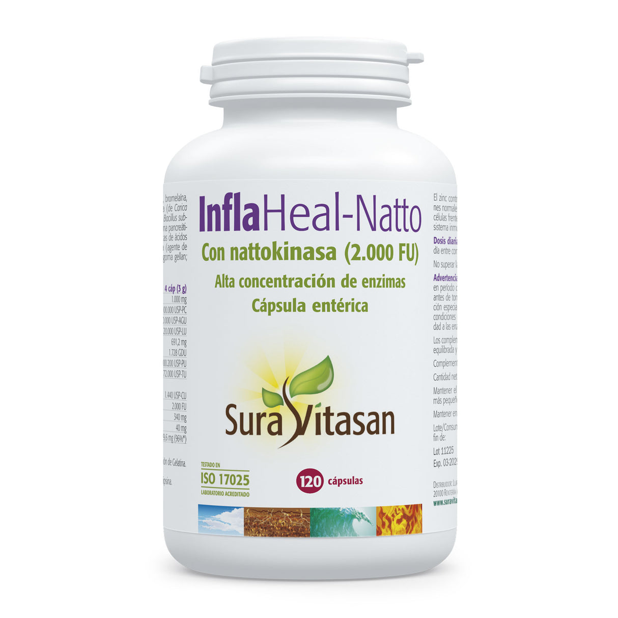 InflaHeal-Natto · Sura Vitasan · 120 cápsulas