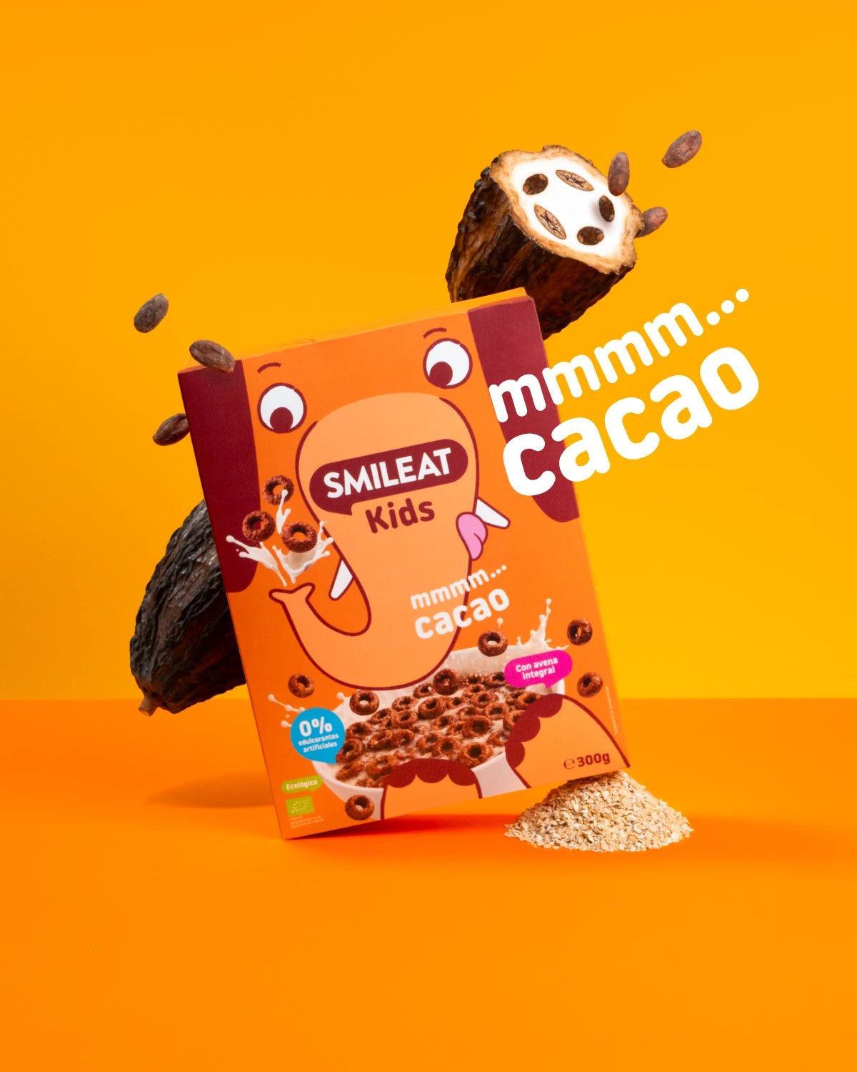 Cereales Kids Sabor Chocolate BIO · Smileat · 300 gramos