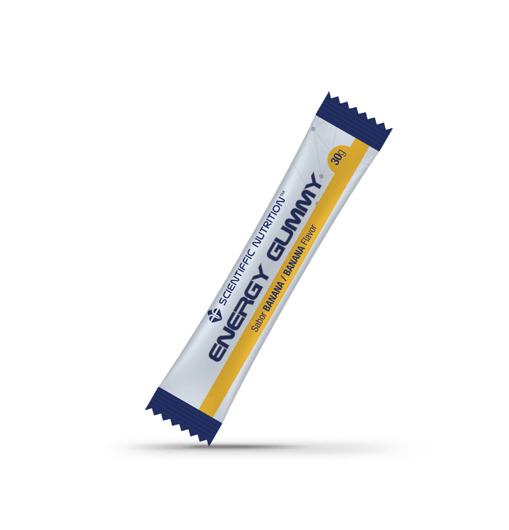 Energy Gummy: Sabor Banana · Scientiffic Nutrition · 30 gramos