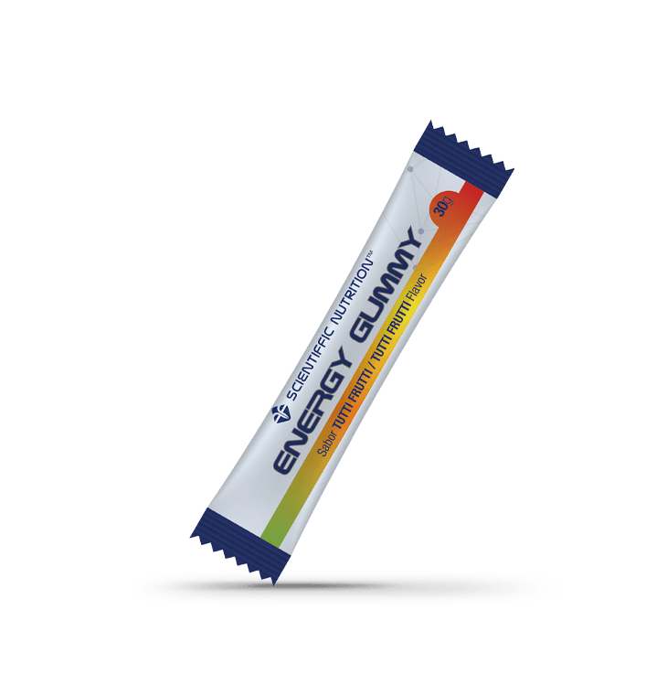 Energy Gummy: Sabor Tutti Frutti · Scientiffic Nutrition · 30 gramos