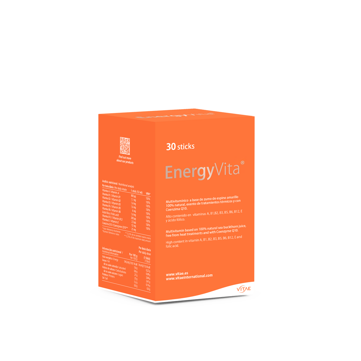 EnergyVita · Vitae · 30 sticks