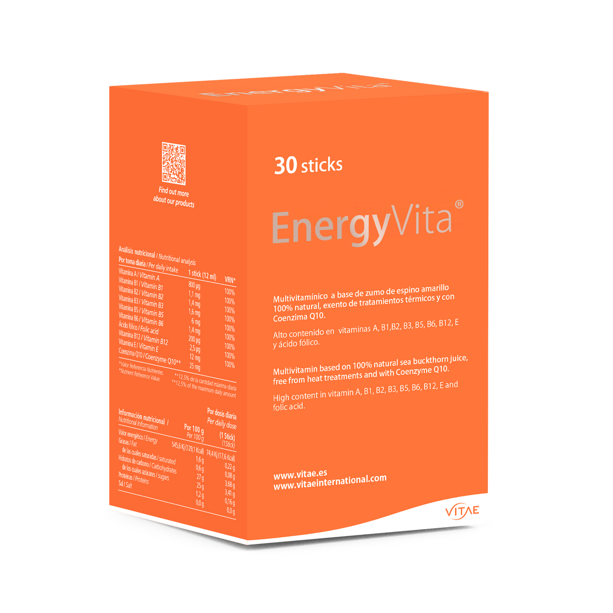 EnergyVita · Vitae · 30 sticks