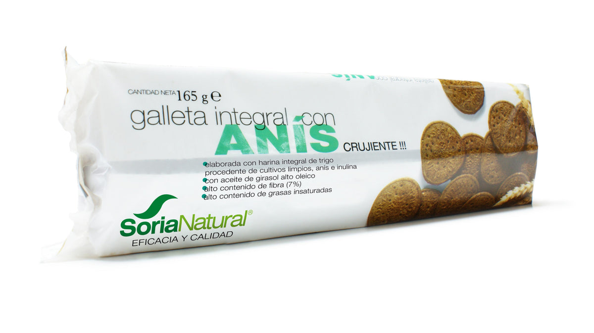 Galleta Integral con Anís · Soria Natural · 165 gramos - 1