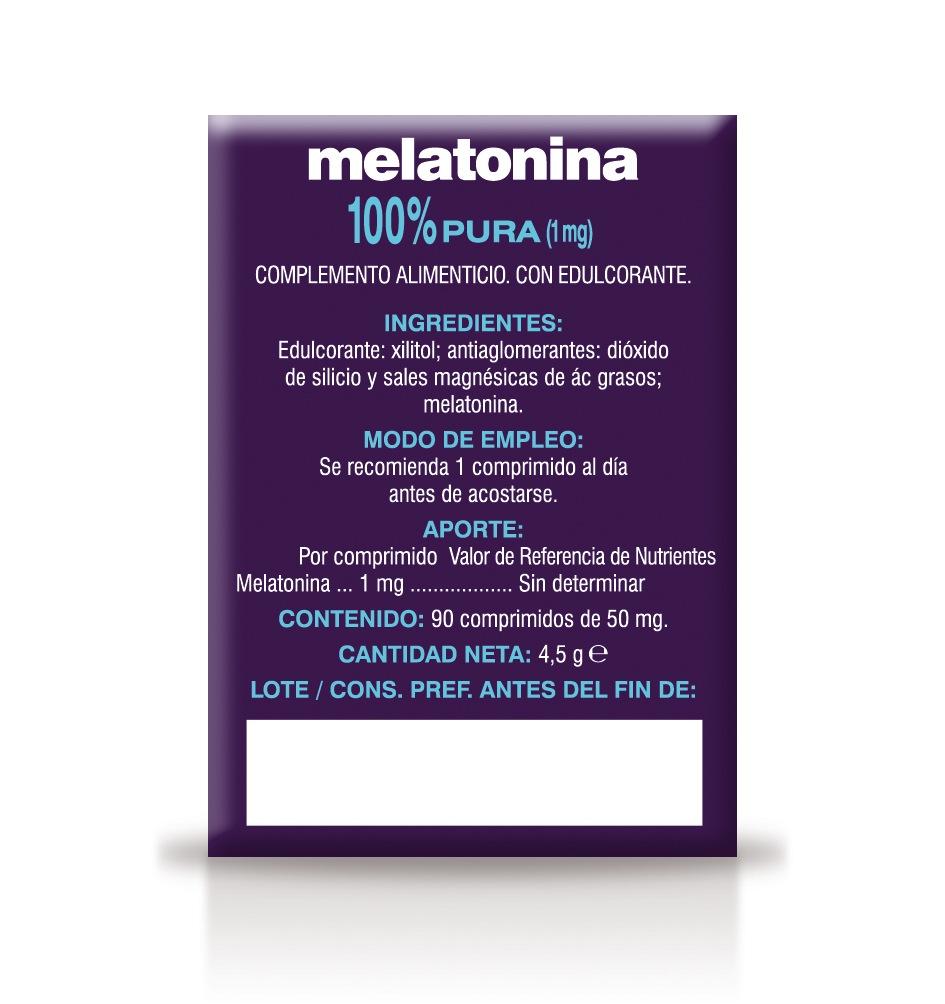 Melatonina 100% Pura · Soria Natural · 90 comprimidos