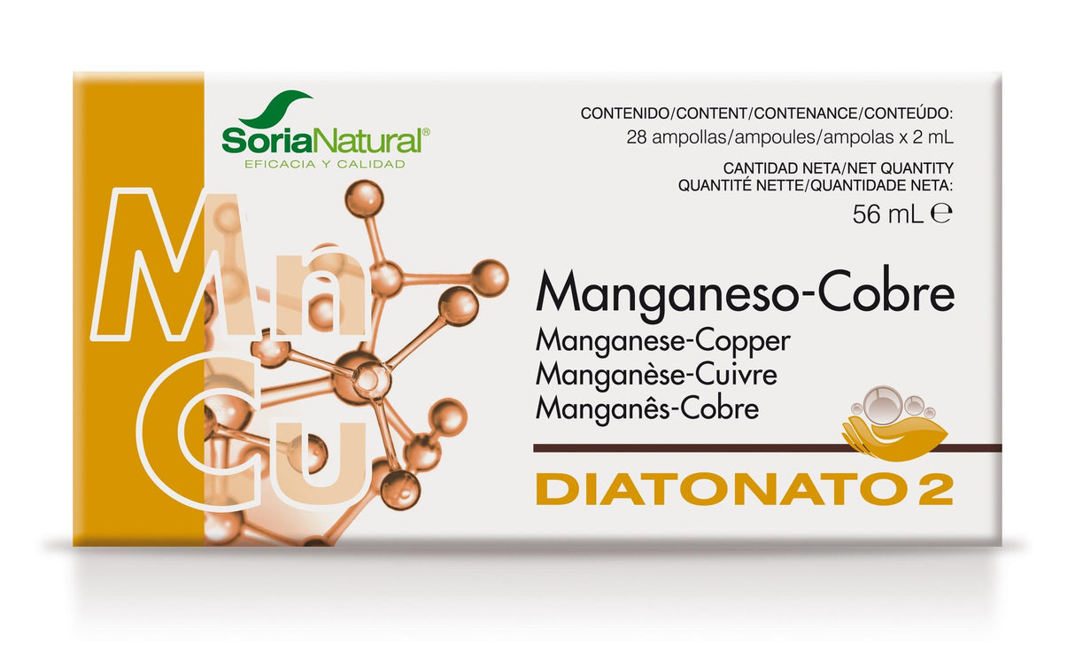 Diatonato 2 - Mn Cu · Soria Natural · 28 ampollas