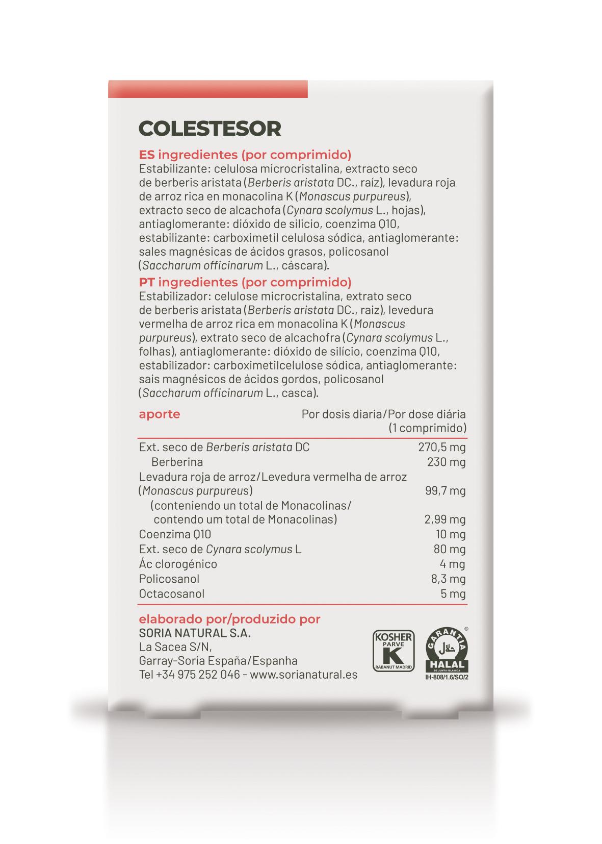 Colestesor · Soria Natural · 30 comprimidos