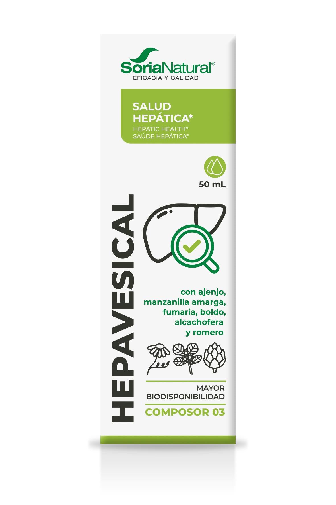 Composor 03 - Hepavesical · Soria Natural · 50 ml - 2
