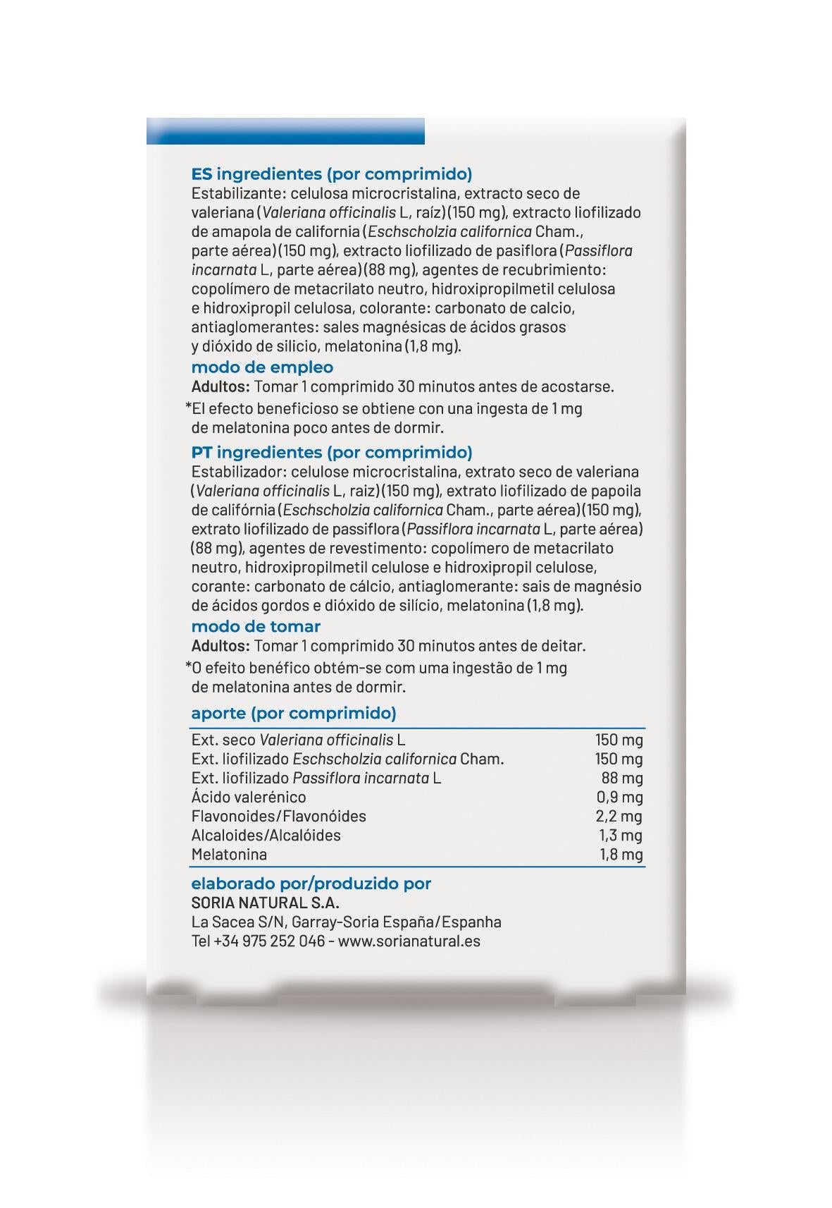 Sedaner Sueño · Soria Natural · 24 comprimidos