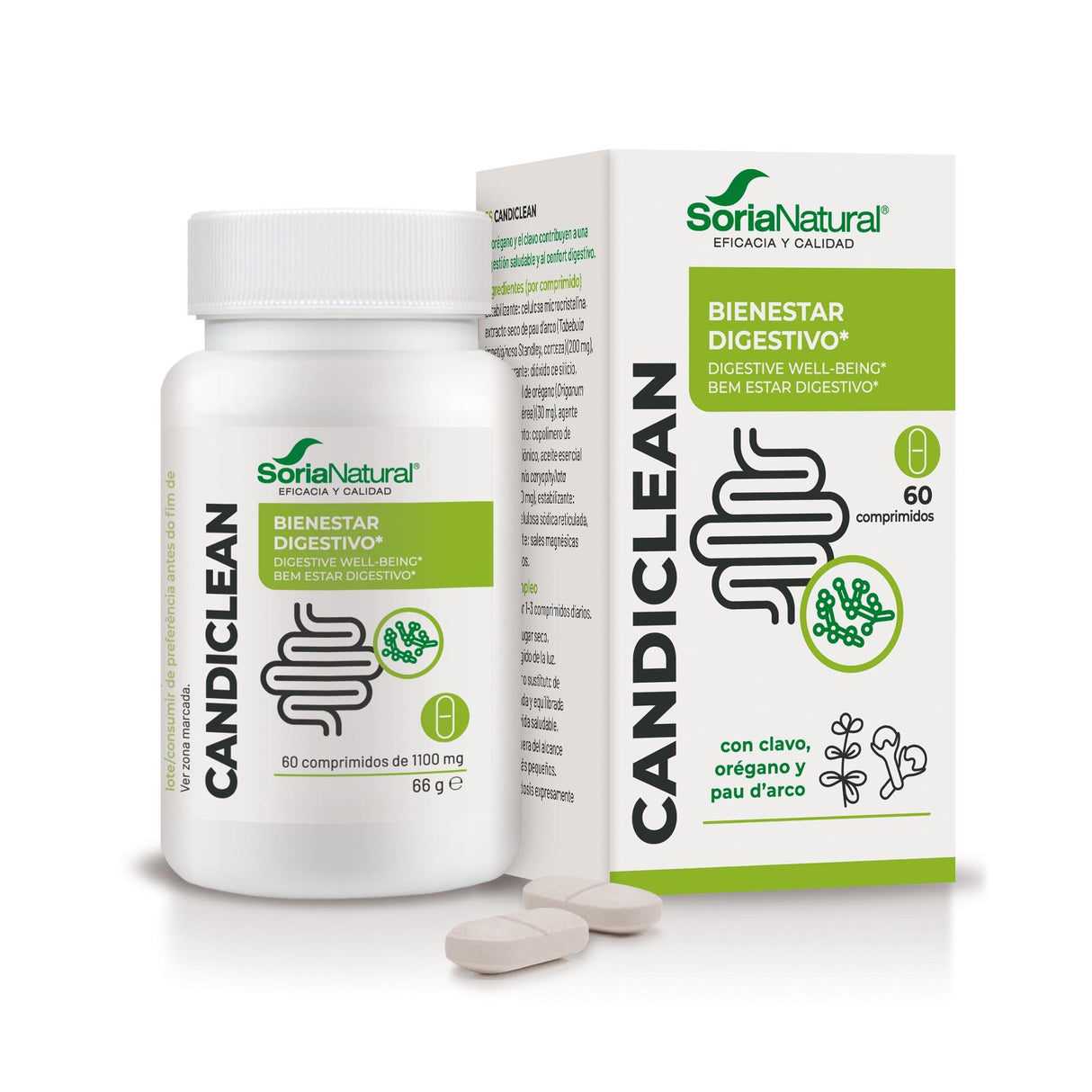 Candiclean · Soria Natural · 60 comprimidos - 1