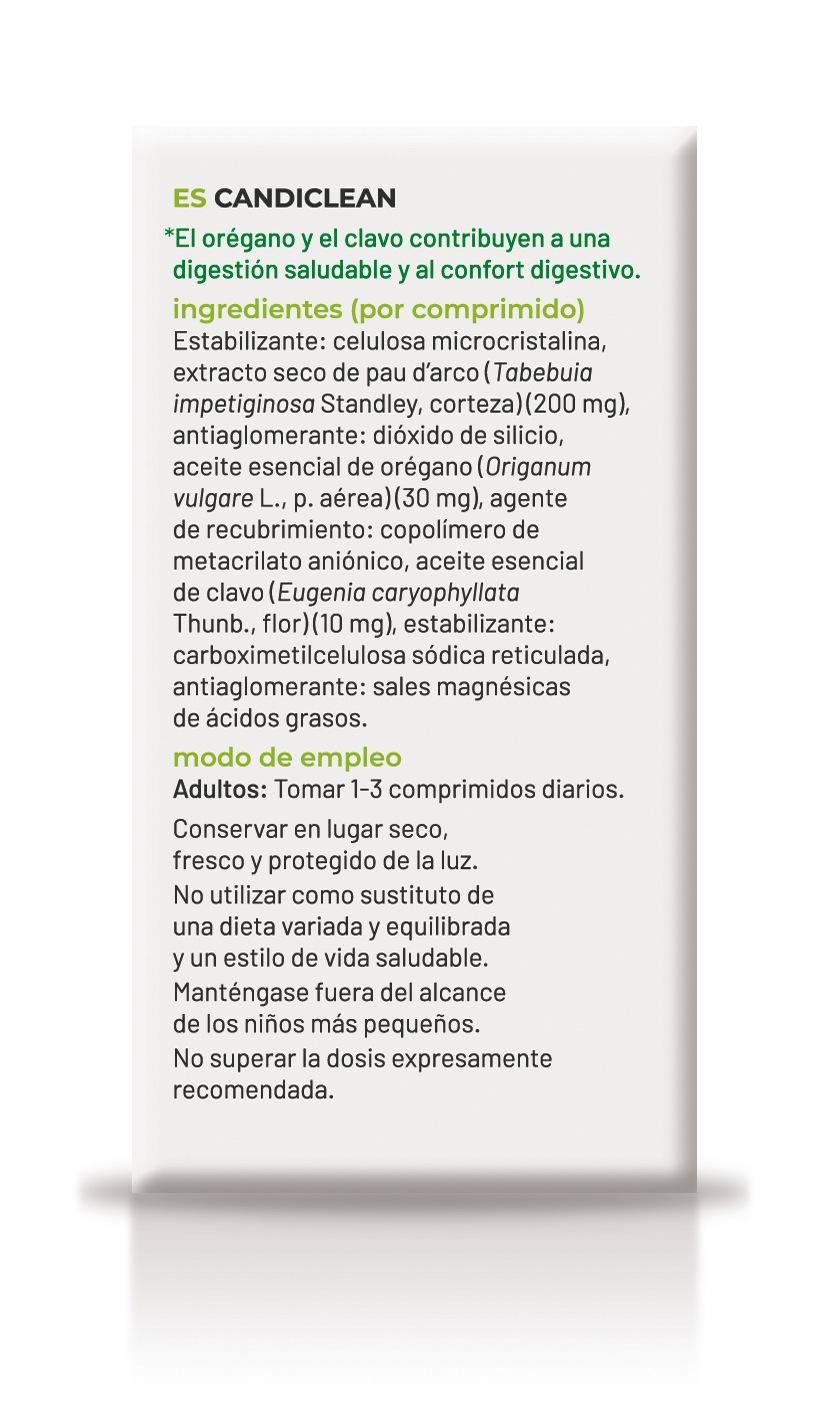 Candiclean · Soria Natural · 60 comprimidos