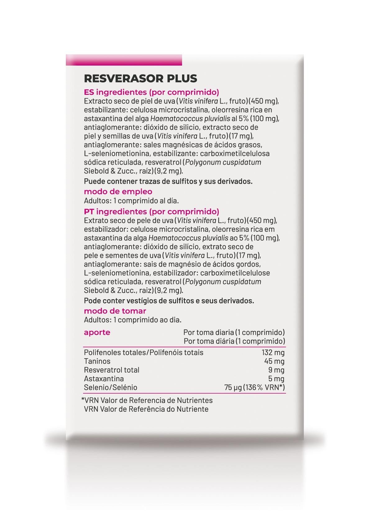 Resverasor Plus · Soria Natural · 28 comprimidos