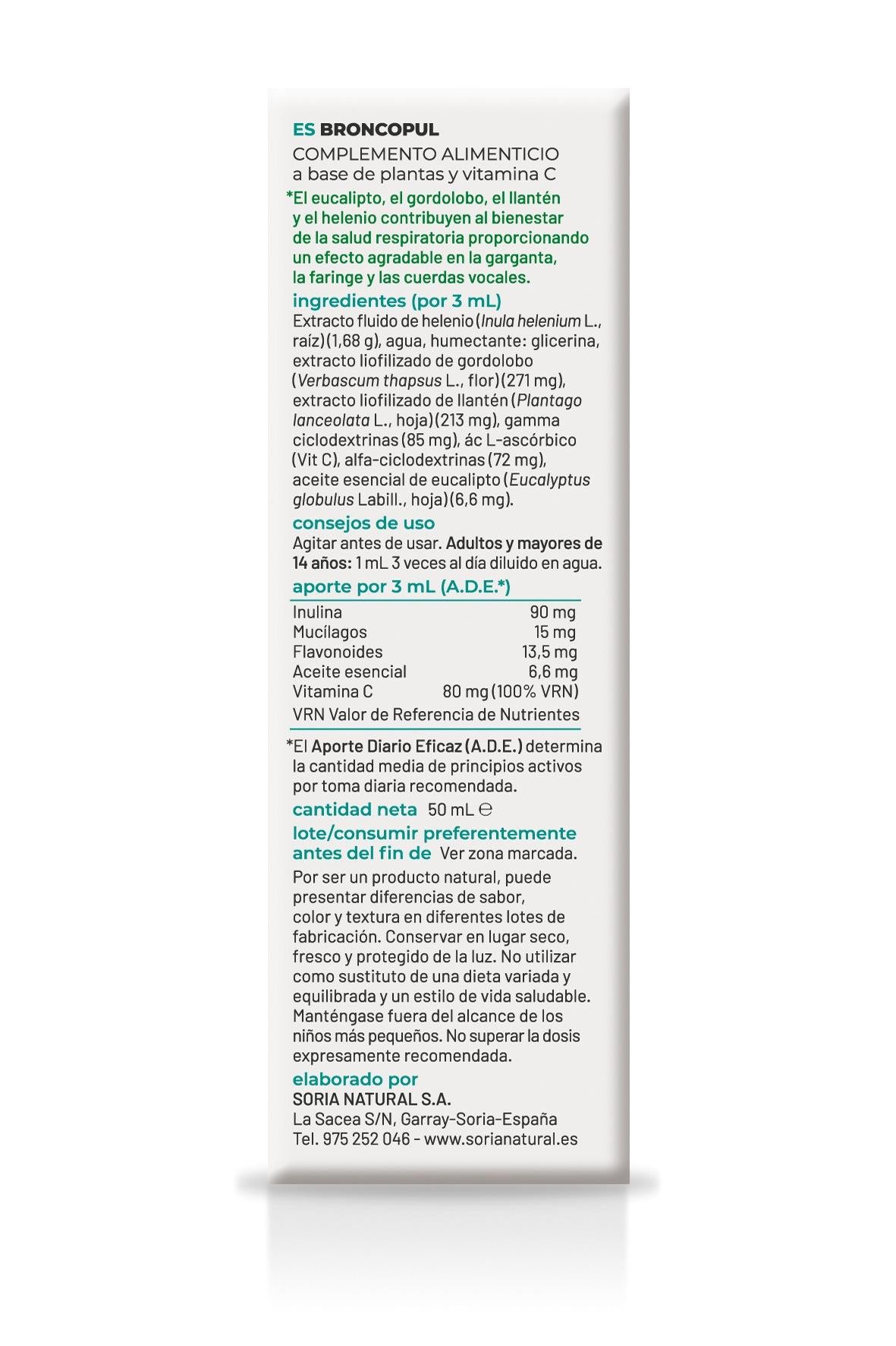 Composor 12 - Broncopul · Soria Natural · 50 ml - 4