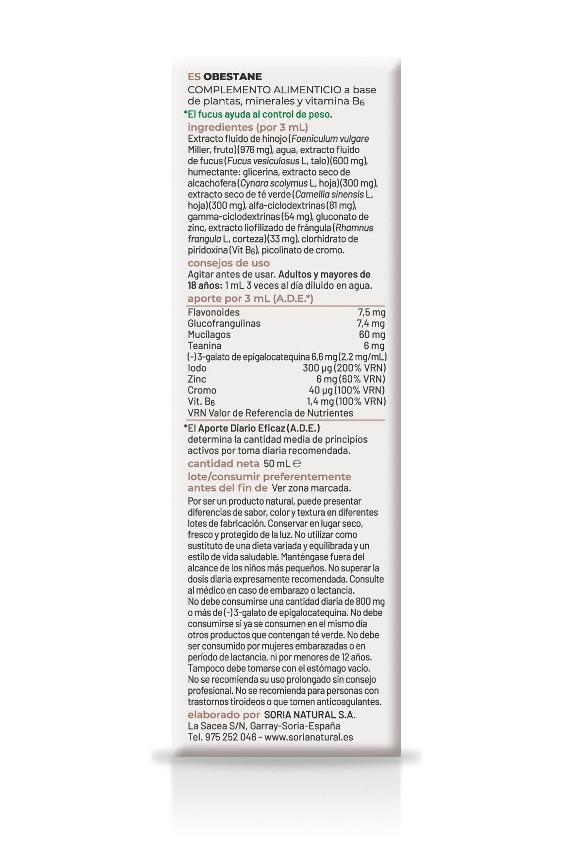 Composor 21 - Obestane · Soria Natural · 50 ml