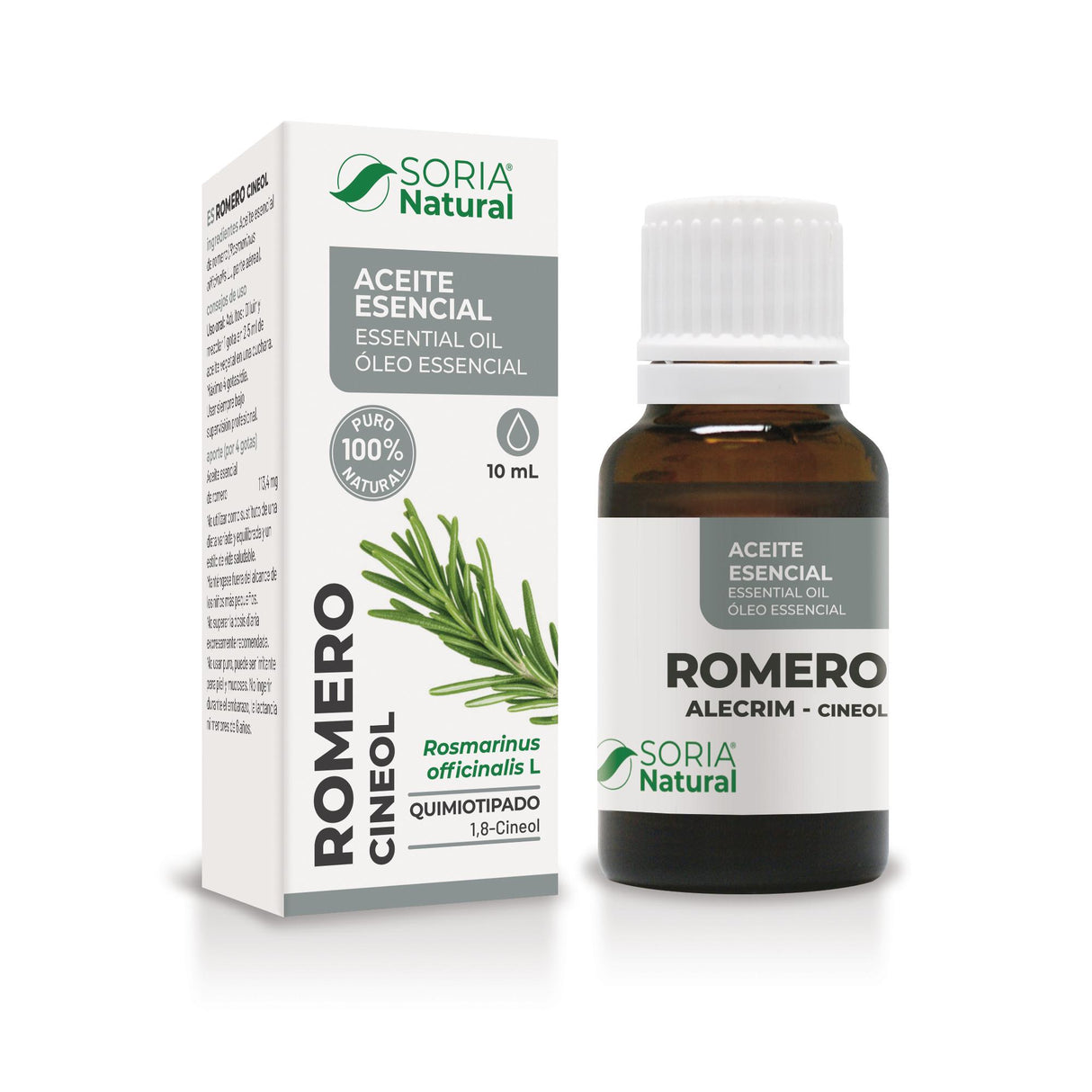 Aceite Esencial de Romero Cineol Quimiotipado Soria Natural 10 ml