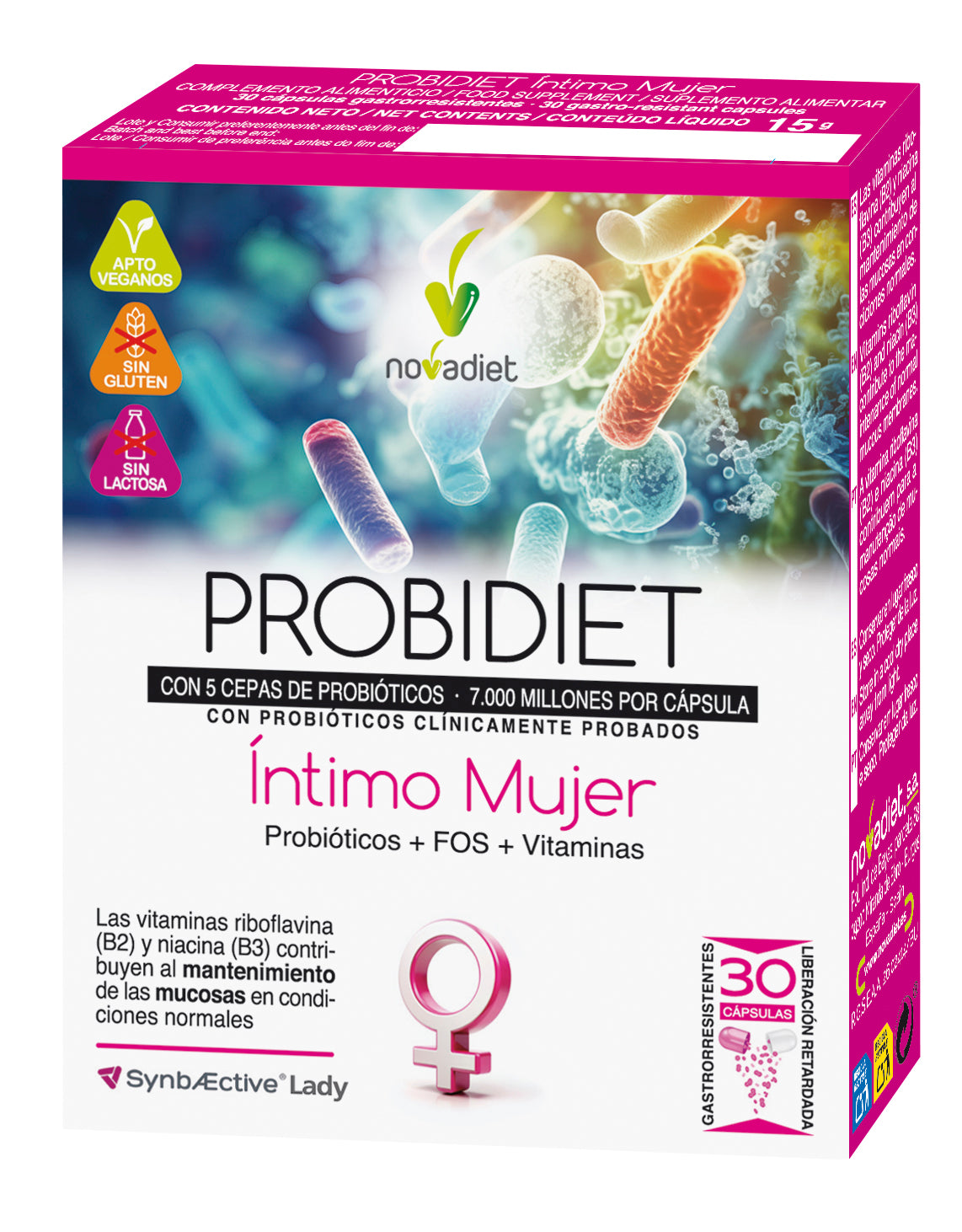 Probidiet Íntimo Mujer · Nova Diet · 30 cápsulas