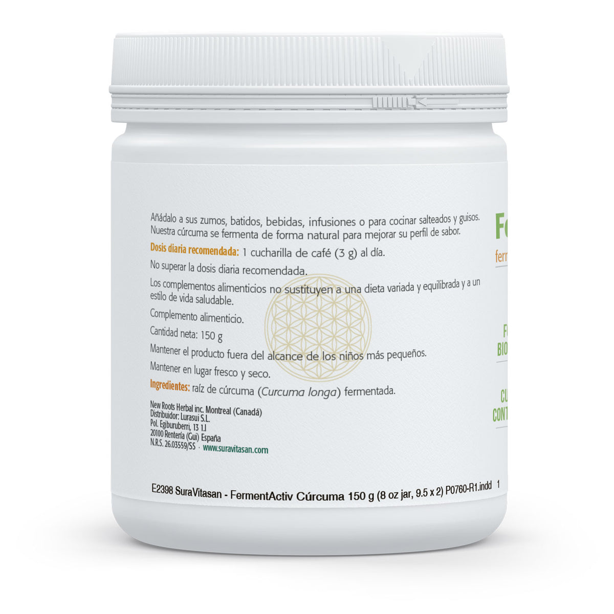 FermentActiv Cúrcuma · Sura Vitasan — modo de uso