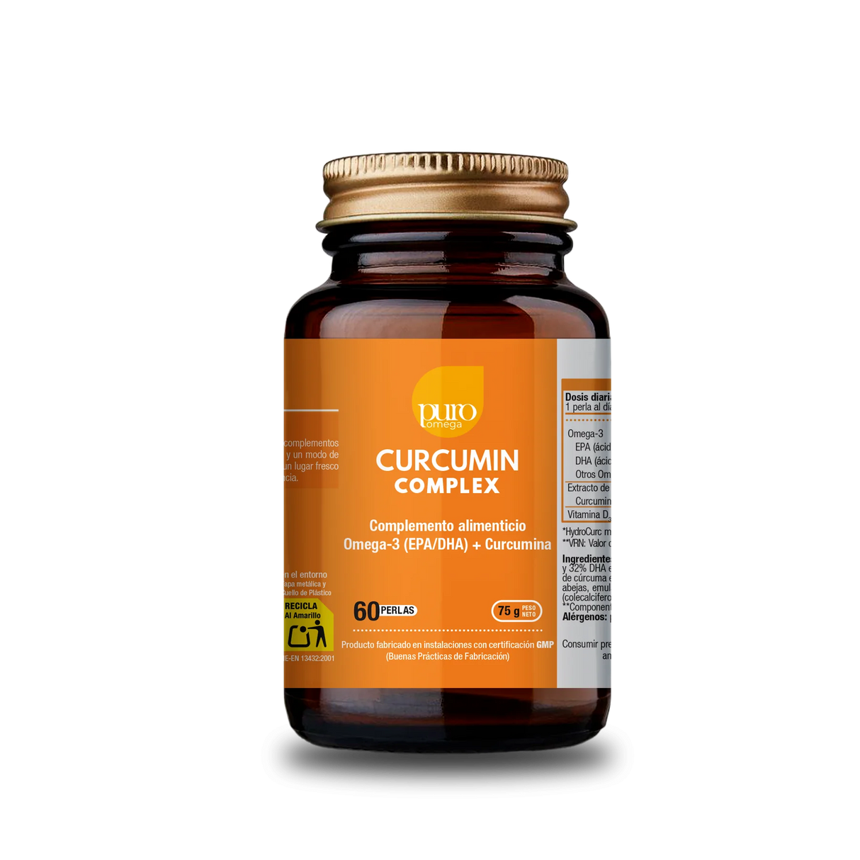 Curcumin Complex · Puro Omega · 60 perlas